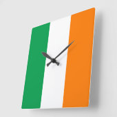 Ierse vlag vierkante klok (Hoek)