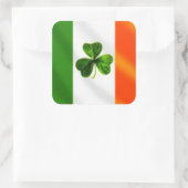 Ierse vlag vierkante sticker (Tas)
