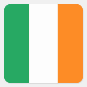 Ierse vlag vierkante sticker