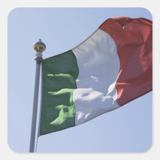 Ierse vlag vierkante sticker (Voorkant)