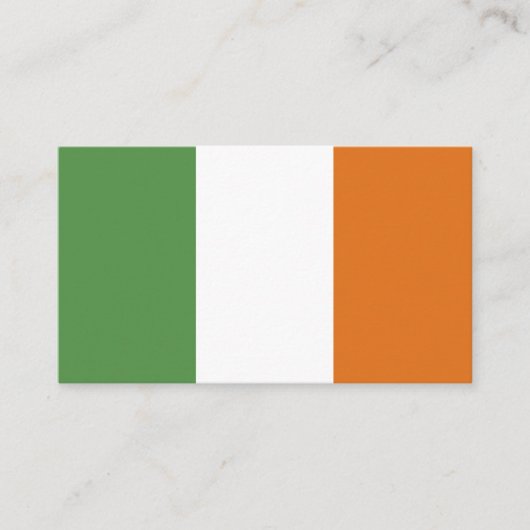 Ierse vlag visitekaartje (Voorkant)