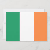 Ierse vlag, vlag van Ierland bruiloft Kaart (Achterkant)