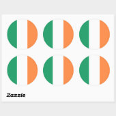 Ierse vlag, Vlag van Ierland Ronde Sticker (Vel)