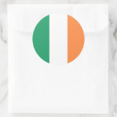 Ierse vlag, Vlag van Ierland Ronde Sticker (Tas)