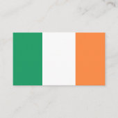 Ierse vlag, Vlag van Ierland Visitekaartje (Voorkant)