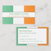 Ierse vlag, volledig  Visitekaartje (Voorkant / Achterkant)