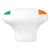 Ierse vlag voor deur- en trekknoppen van de Ierse  Keramische Knop (Zijkant)