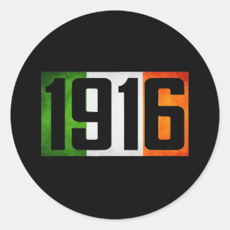 Ierse vlag voor paasrijst in 1916 ronde sticker