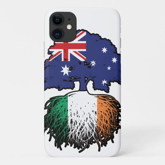 Ierse vlag voor strandbomen in Australië Case-Mate iPhone Case (Achterkant)