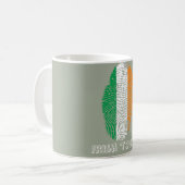 Ierse vlag voor vingerafdrukken koffiemok (Voorkant links)