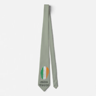 Ierse vlag voor vingerafdrukken stropdas
