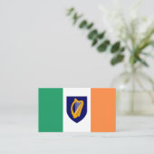Ierse Vlag & Wapen, Republiek Ierland Visitekaartje (Staand voorkant)
