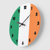 Ierse vlag Zwart Vet Nummers Wccnt Grote Klok (Hoek)