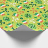 Ierse Vlaggen Cadeaupapier (Hoek)