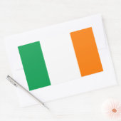 Ierse vlaggen rechthoekige sticker (Envelop)