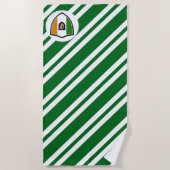 Ierse vlaggen wapenhanddoek strandlaken (Voorkant)