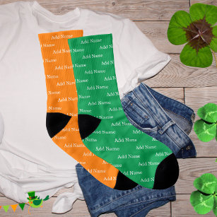 Ierse vlagkleuren hebben de St Patrick's Day geper Sokken