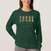 Ierse vlagkleuren in Text St. Patrick T-shirt (Voorkant)