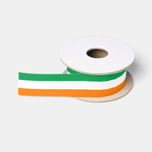 Ierse vlagkleuren lint, Ierland /sport Satijnen Lint