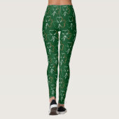 Ierse vlagkleuren Shamrocks Clovers St. Patrick Le Leggings (Achterkant)