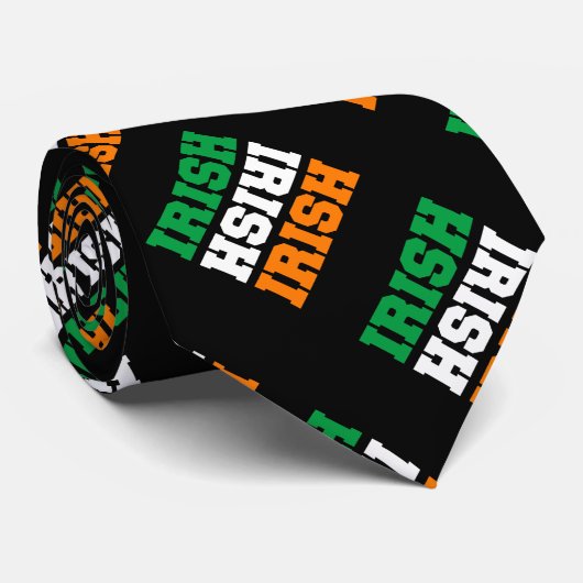 Ierse vlagkleuren voor St. Patricks Stropdas (Opgerold)