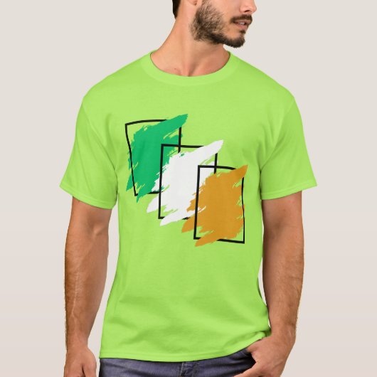 Ierse vlagontwerp t-shirt (Voorkant)
