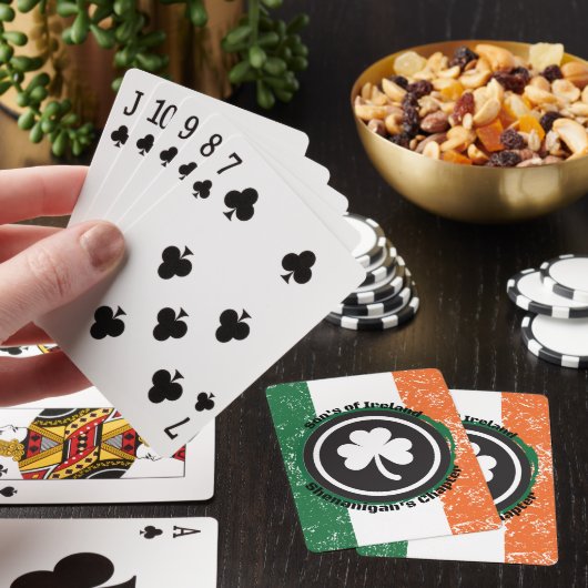 Ierse vlagspelkaarten pokerkaarten (Insitu)