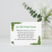 ierse vloek briefkaart (Staand voorkant)