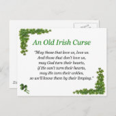 ierse vloek briefkaart (Voorkant / Achterkant)