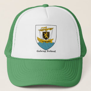 Ierse vrachtwagenchauffeurs pet Galway civic crest