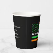 [Ierse vrienden] St. Patricks Day Toast - Black Papieren Bekers (Rechts)