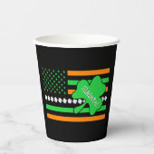 [Ierse vrienden] St. Patricks Day Toast - Black Papieren Bekers (Voorkant)