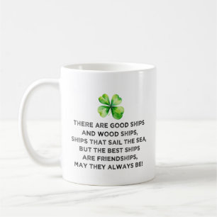 Ierse vriendschap toast 4 blad klaver St Patricks Koffiemok