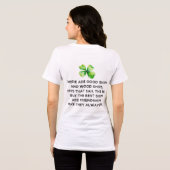 Ierse vriendschap toast 4 blad klaver St Patricks Tri-Blend Shirt (Achterkant volledig)