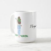 Ierse vrouw met vier bladluiken koffiemok (Voorkant links)