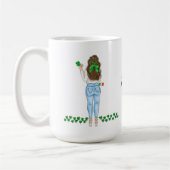 Ierse vrouw met vier bladluiken koffiemok (Links)