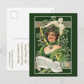 Ierse vrouwen St. Patrick's Day Feestdagenkaart (Voorkant / Achterkant)