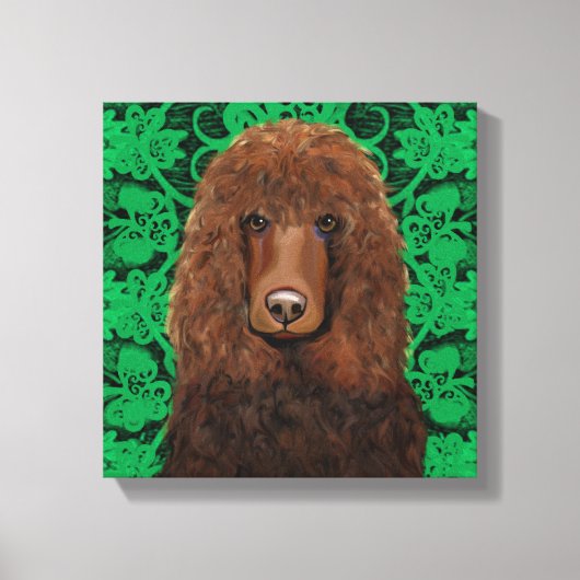 Ierse Water Spaniel Canvas Afdruk (Voorkant)