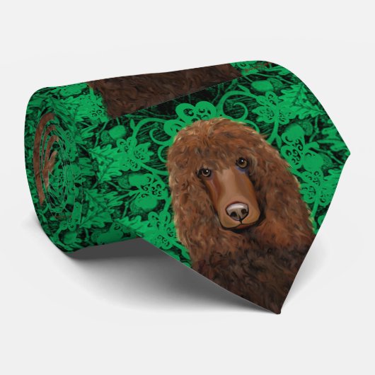 Ierse Water Spaniel Stropdas (Opgerold)
