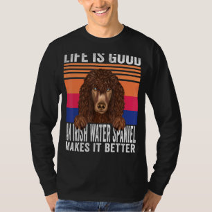 Ierse Water Spaniels maken je leven goed vintage T-shirt