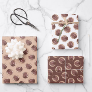 Ierse waterspaniël IWS schildert originele hondenk Inpakpapier Vel