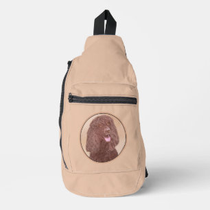 Ierse waterspaniël IWS schildert originele hondenk Sling Bag
