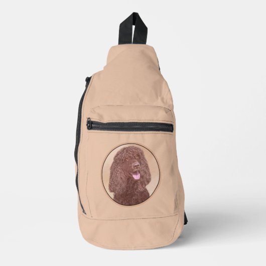 Ierse waterspaniël IWS schildert originele hondenk Sling Bag (Voorkant)