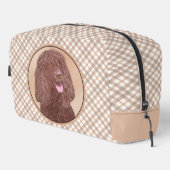 Ierse waterspaniël IWS schildert originele hondenk Toilettasje (Rechterhoek)