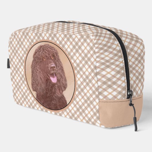 Ierse waterspaniël IWS schildert originele hondenk Toilettasje (Rechterhoek)