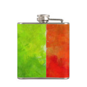 Ierse Waterverf Ierland klap/vlag Heupfles (Achterkant)