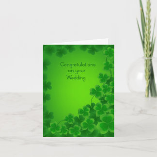 Ierse Wedding Felicitatiekaart Kaart