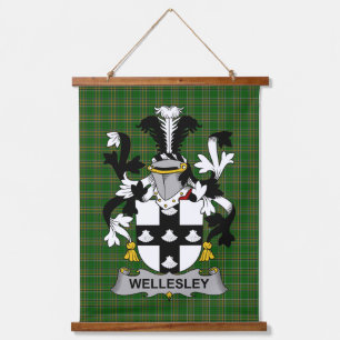 Ierse Wellesley Coat of Arms Familie Crest Hangend Wandkleed