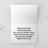 Ierse wenskaart met vouw kaart (Binnen)