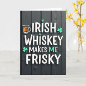 Ierse Whiskey Dartel Fun Kaart (Gele Bloem)